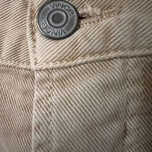 Vince straight leg denim jeans cream color… size 32x30